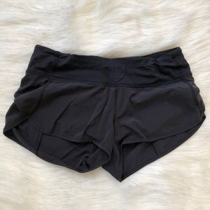 Lululemon speed shorts sz 6 Black